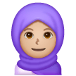 Mulher Com Lenço Na Cabeça: Tom de Pele Médio-Claro