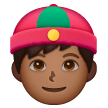 Pessoa Com Gorro Chinês: Tom de Pele Médio-Escuro