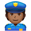 Policial: Tom de Pele Médio-Escuro