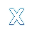 Регіональний індикатор, літера X