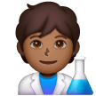 Cientista: Tom de Pele Médio-Escuro