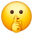Rosto Fazendo Sinal De Silêncio