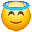 Rosto Sorridente Com Auréola
