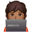 Programador: Tom de Pele Médio-Escuro