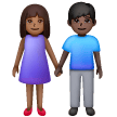 Mulher E Homem De Mãos Dadas: Tom de Pele Médio-Escuro, Tom de Pele Escuro
