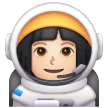 Astronauta Mulher: Tom de Pele Claro