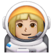 Astronauta Mulher: Tom de Pele Médio-Claro