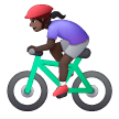 Mulher Ciclista: Tom de Pele Escuro