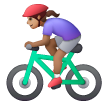 Mulher Ciclista: Tom de Pele Médio
