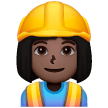 Operária Da Construção: Tom de Pele Escuro