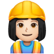 Operária Da Construção: Tom de Pele Claro