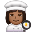 Cozinheira: Tom de Pele Médio-Escuro