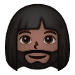 Mulher: Tom de Pele Escuro, Barba