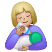 Mulher Alimentando Bebê: Tom de Pele Médio-Claro