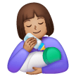Mulher Alimentando Bebê: Tom de Pele Médio