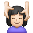 Mulher Recebendo Massagem Facial: Tom de Pele Claro
