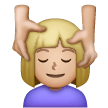 Mulher Recebendo Massagem Facial: Tom de Pele Médio-Claro