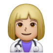 Mulher Profissional Da Saúde: Tom de Pele Médio-Claro