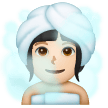 Mulher Na Sauna: Tom de Pele Claro