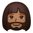 Mulher: Tom de Pele Médio-Escuro, Barba