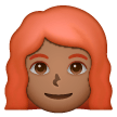 Mulher: Tom de Pele Médio-Escuro, Cabelo Ruivo