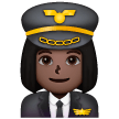 Piloto De Avião Mulher: Tom de Pele Escuro