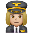 Piloto De Avião Mulher: Tom de Pele Médio-Claro