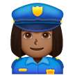 Policial Mulher: Tom de Pele Médio-Escuro