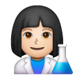 Cientista Mulher: Tom de Pele Claro
