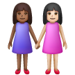 Duas Mulheres De Mãos Dadas: Tom de Pele Médio-Escuro, Tom de Pele Claro