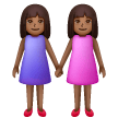 Duas Mulheres De Mãos Dadas: Tom de Pele Médio-Escuro