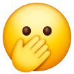 Face with Open Eyes and Hand Over Mouth for Samsung One UI 8.5