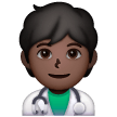 Health Worker: Dark Skin Tone for Samsung One UI 8.5