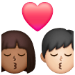 Beijo - Homem: Tom de pele médio-escuro, Mulher: Tom de pele claro para Samsung One UI 8.5
