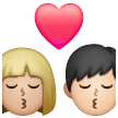 Beijo - Homem: Tom de pele médio-claro, Mulher: Tom de pele claro para Samsung One UI 8.5