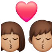 Beijo - Homem: Tom de pele médio, Mulher: Tom de pele médio para Samsung One UI 8.5