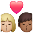 Kiss: Woman, Man, Medium-Light Skin Tone, Medium-Dark Skin Tone for Samsung One UI 8.5