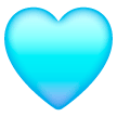 Coração Azul Claro para Samsung One UI 8.5