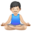 Man in Lotus Position : Light Skin Tone pour Samsung One UI 8.5