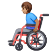 Homem Em Cadeira De Rodas Manual: Pele Morena para Samsung One UI 8.5