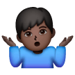 Homem Dando De Ombros: Pele Escura para Samsung One UI 8.5