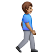 Man Walking: Medium Skin Tone, Facing Right for Samsung One UI 8.5