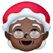 Mrs. Claus: Dark Skin Tone for Samsung One UI 8.5