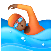 Person Swimming: Medium-Dark Skin Tone for Samsung One UI 8.5