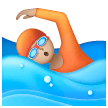 Person Swimming: Medium-Light Skin Tone for Samsung One UI 8.5