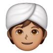 Person med turban: medium teint for Samsung One UI 8.5