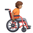Person in Manual Wheelchair: Medium Skin Tone, Facing Right for Samsung One UI 8.5