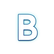 Regional indikator symbol bogstav B for Samsung One UI 8.5