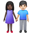 Femme And Homme Holding Hands: Peau Foncée, Peau Claire pour Samsung One UI 8.5