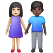 Femme And Homme Holding Hands: Peau Claire, Peau Foncée pour Samsung One UI 8.5